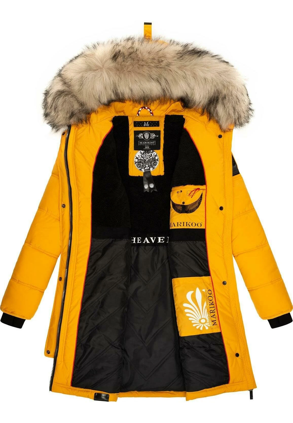 Marikoo Chaskaa - Cappotto Invernale - Dark Yellow 5 Marikoo Chaskaa - Cappotto Invernale - Dark Yellow - immagine 5