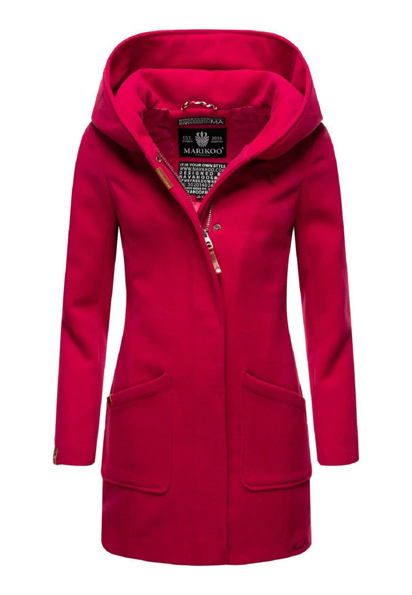 Marikoo Cappotto CortoFuchsia Donna Cappotti M5M21U00Q-J11 1 Marikoo Cappotto CortoFuchsia Donna Cappotti M5M21U00Q-J11