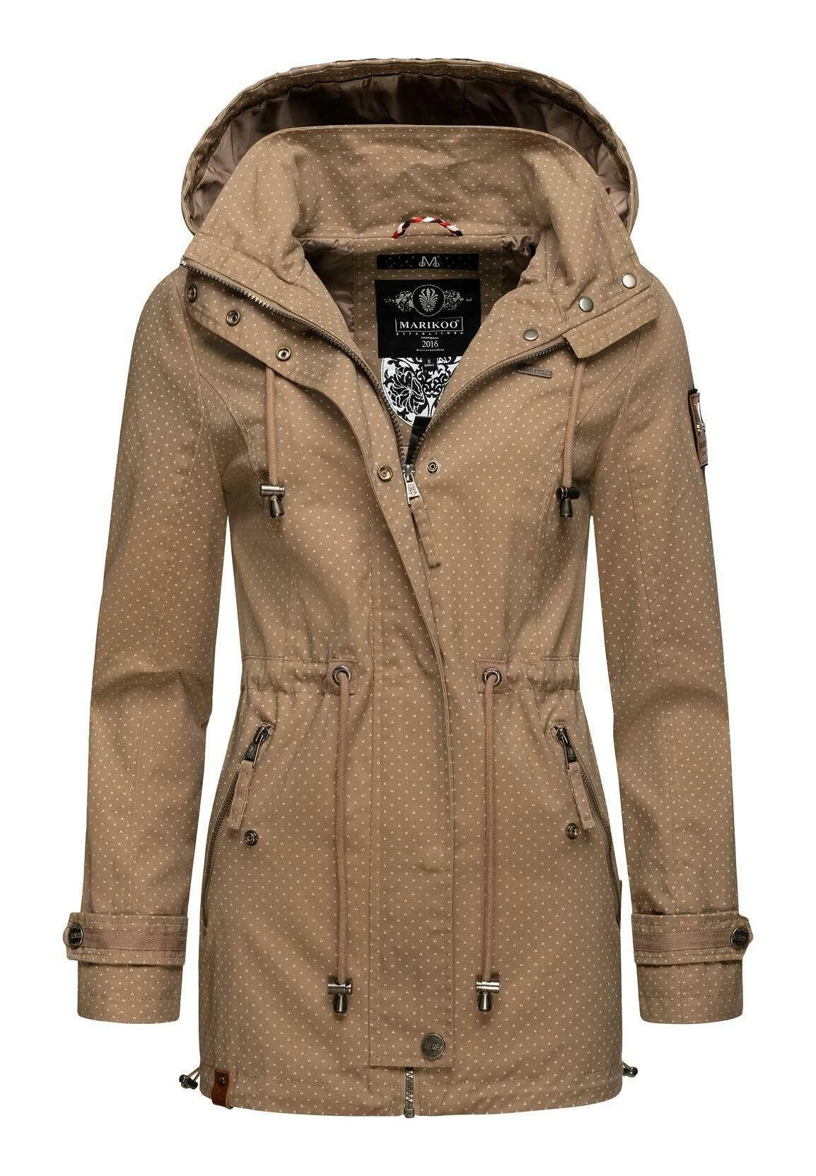 Marikoo NyokooParkaTaupe Dots Donna Cappotti M5M21G00F-B11 1 Marikoo NyokooParkaTaupe Dots Donna Cappotti M5M21G00F-B11