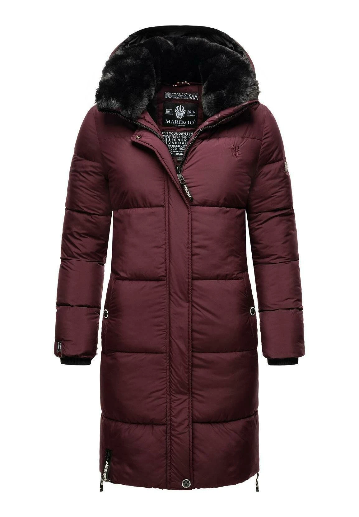 Marikoo StreliziaaCappotto InvernaleDark Red Melange Donna Cappotti M5M21U011-G12 5 Marikoo StreliziaaCappotto InvernaleDark Red Melange Donna Cappotti M5M21U011-G12 - immagine 5