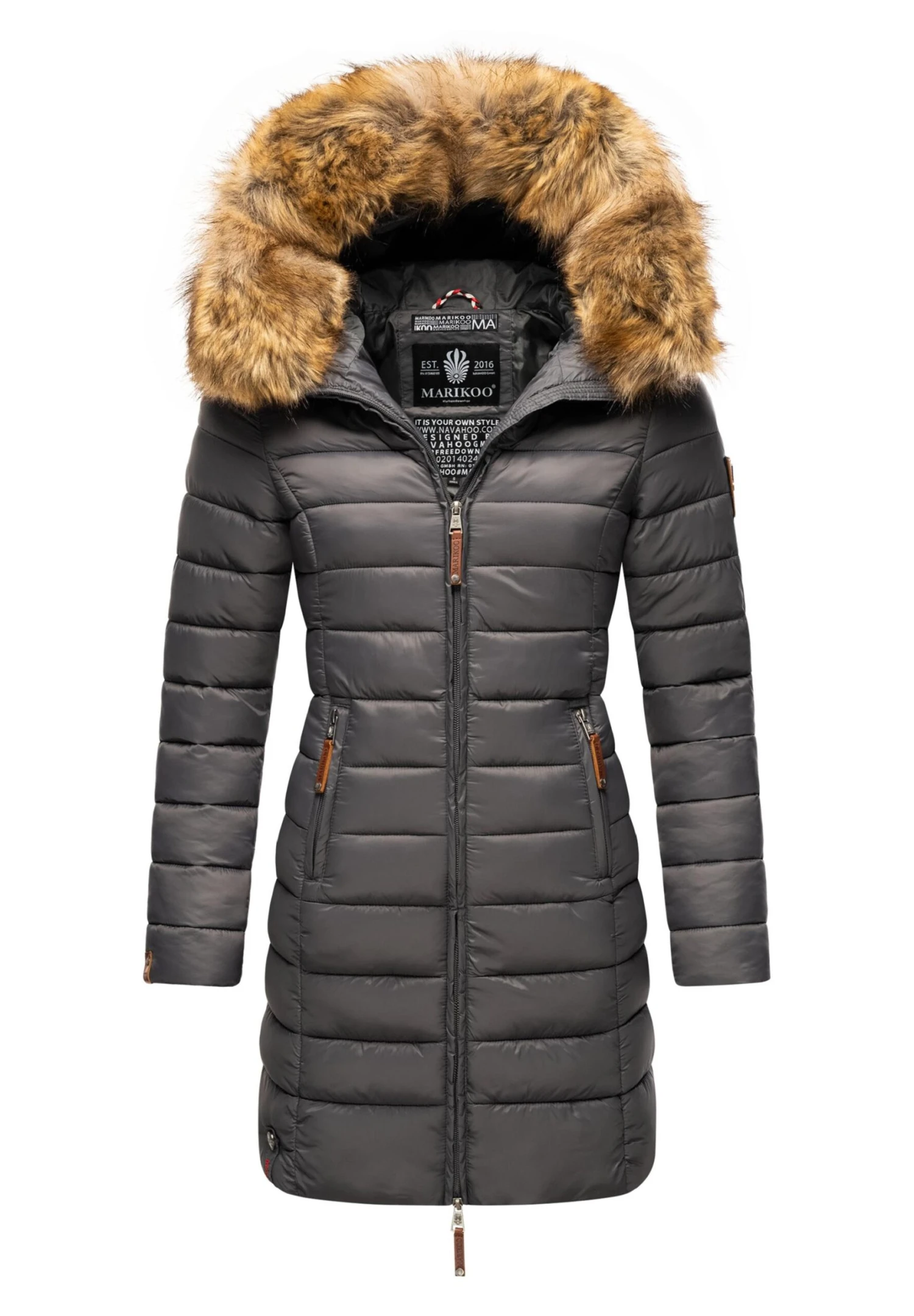 Marikoo SteppCappotto InvernaleGrey Donna Cappotti M5M21U001-C12 5 Marikoo SteppCappotto InvernaleGrey Donna Cappotti M5M21U001-C12 - immagine 5