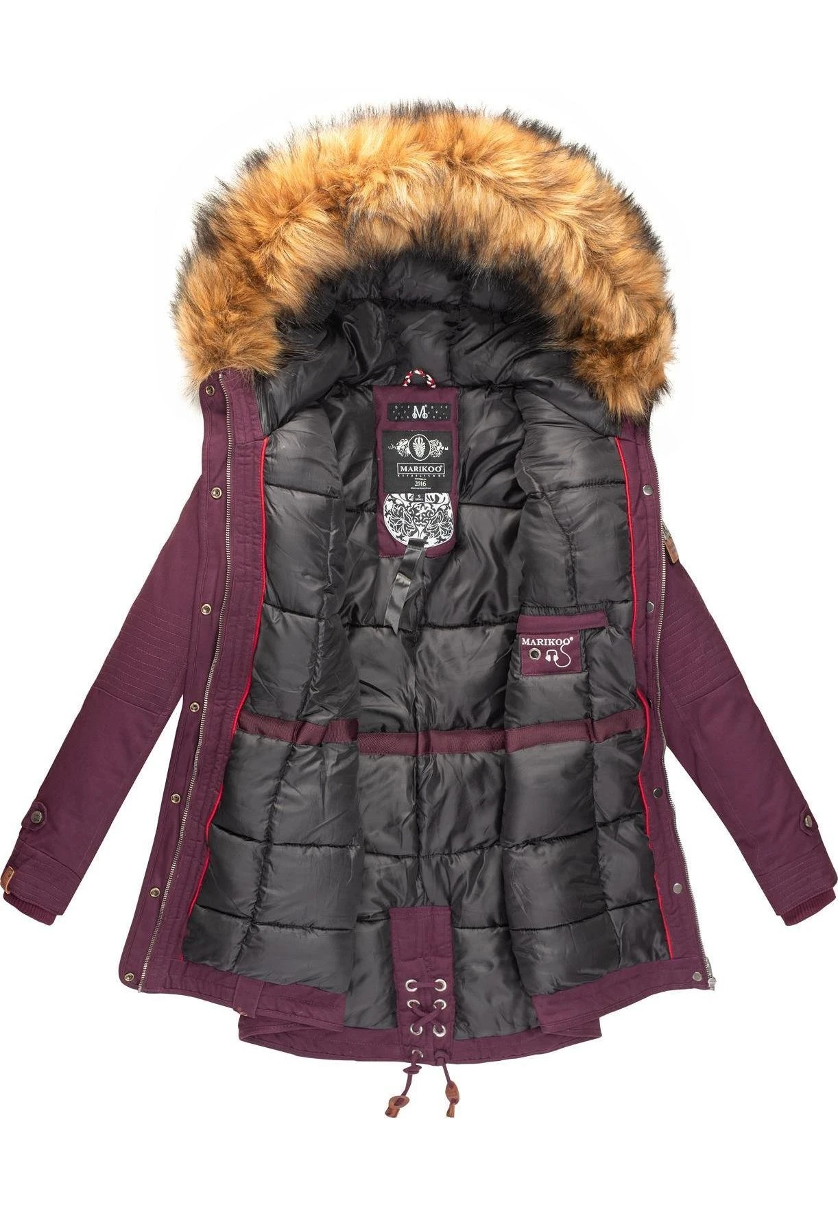 Marikoo Viva Cappotto InvernaleBurgundy Donna Cappotti M5M21U00N-G11 5 Marikoo Viva Cappotto InvernaleBurgundy Donna Cappotti M5M21U00N-G11 - immagine 5