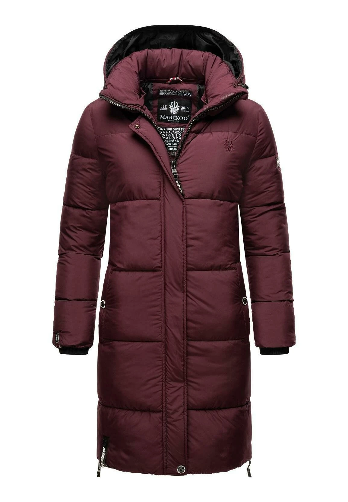 Marikoo StreliziaaCappotto InvernaleDark Red Melange Donna Cappotti M5M21U011-G12 6 Marikoo StreliziaaCappotto InvernaleDark Red Melange Donna Cappotti M5M21U011-G12 - immagine 6