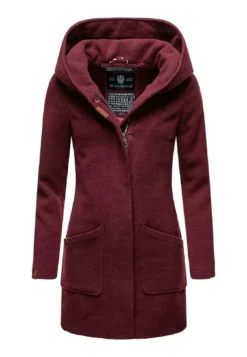 Marikoo Cappotto Corto - Bordeaux Meliert