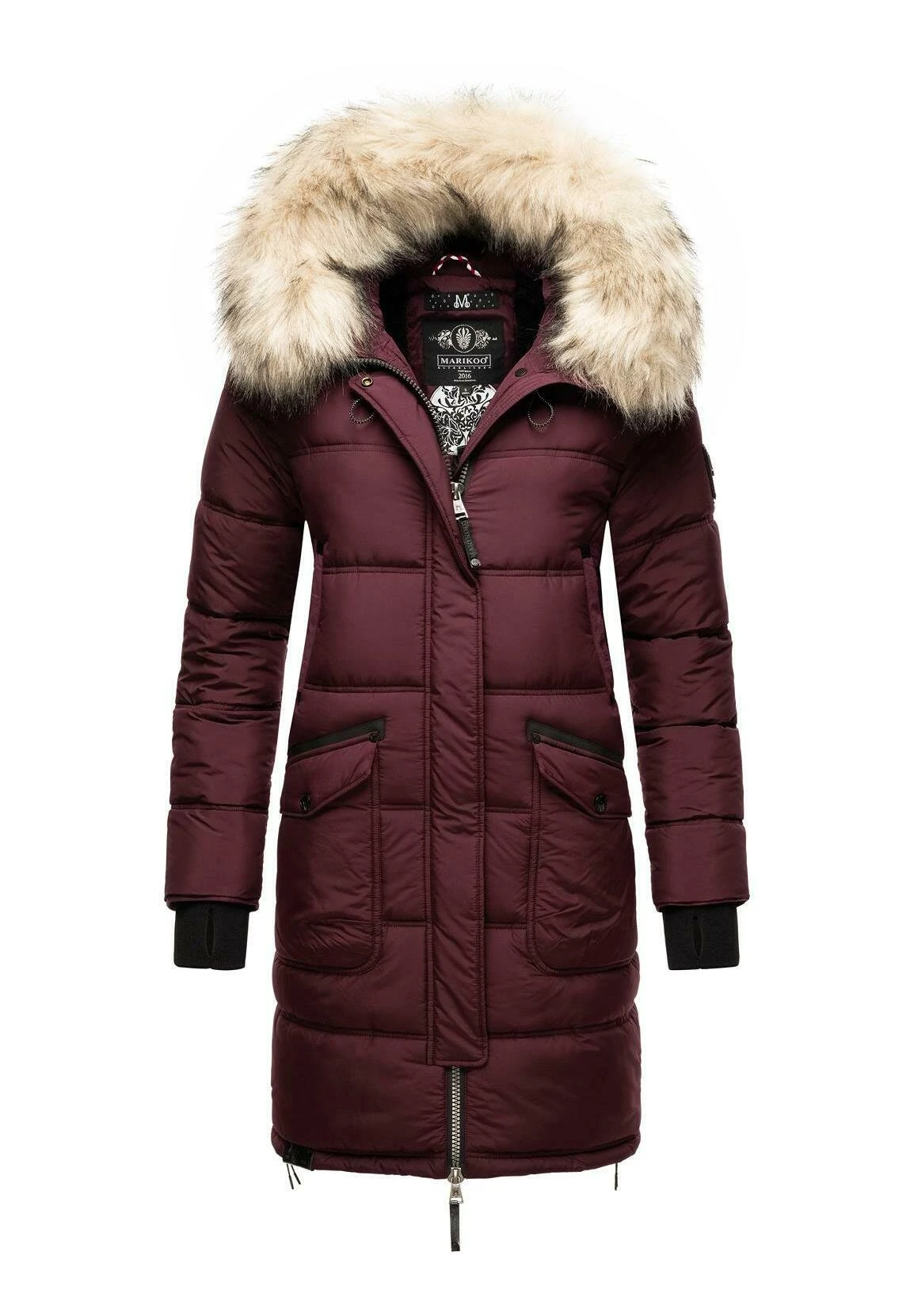 Marikoo Chaskaa - Cappotto Invernale - Dark Red Melange 5 Marikoo Chaskaa - Cappotto Invernale - Dark Red Melange - immagine 5
