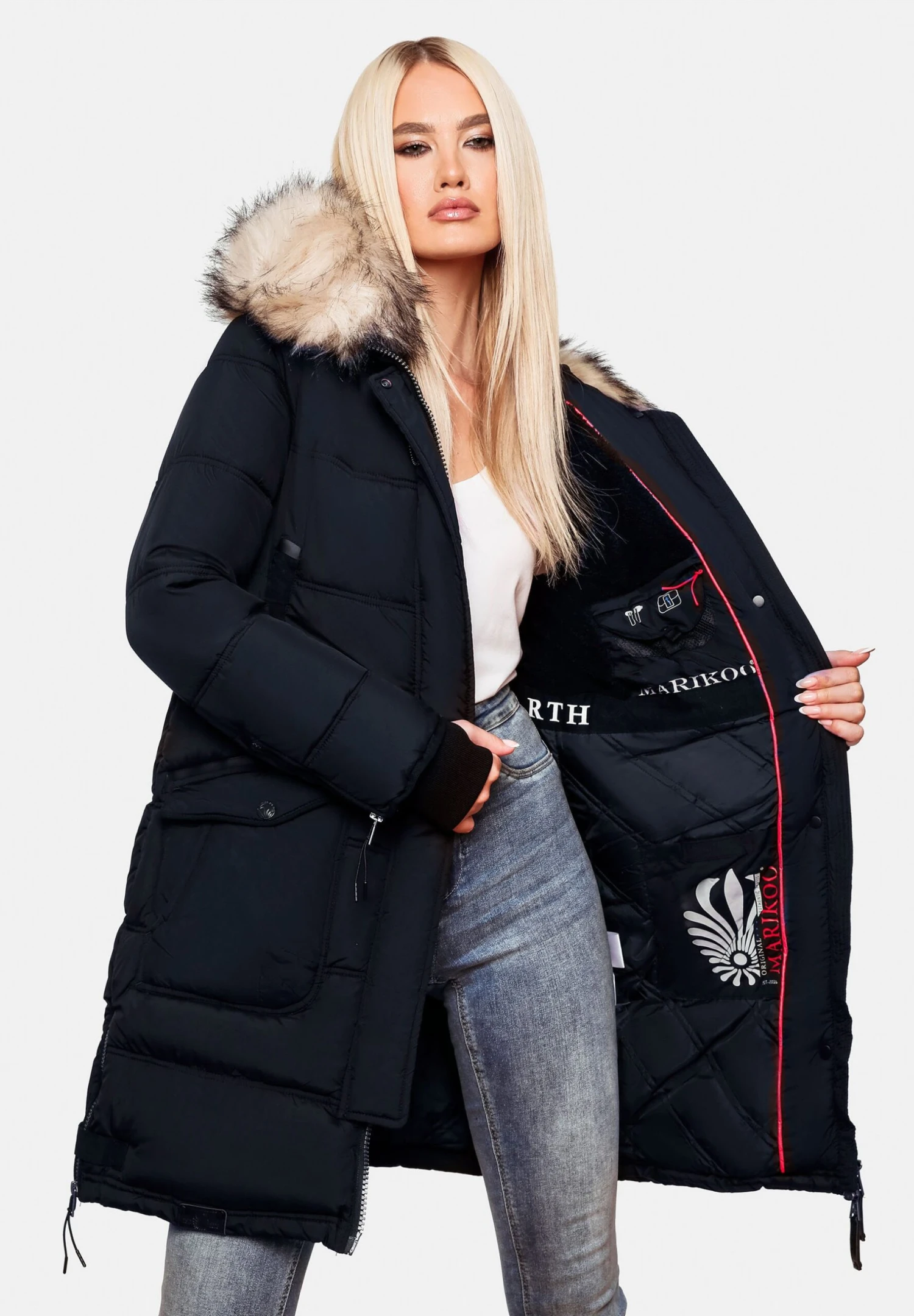 Marikoo ChaskaaCappotto InvernaleDark Blue Donna Cappotti M5M21U014-K11 4 Marikoo ChaskaaCappotto InvernaleDark Blue Donna Cappotti M5M21U014-K11 - immagine 4