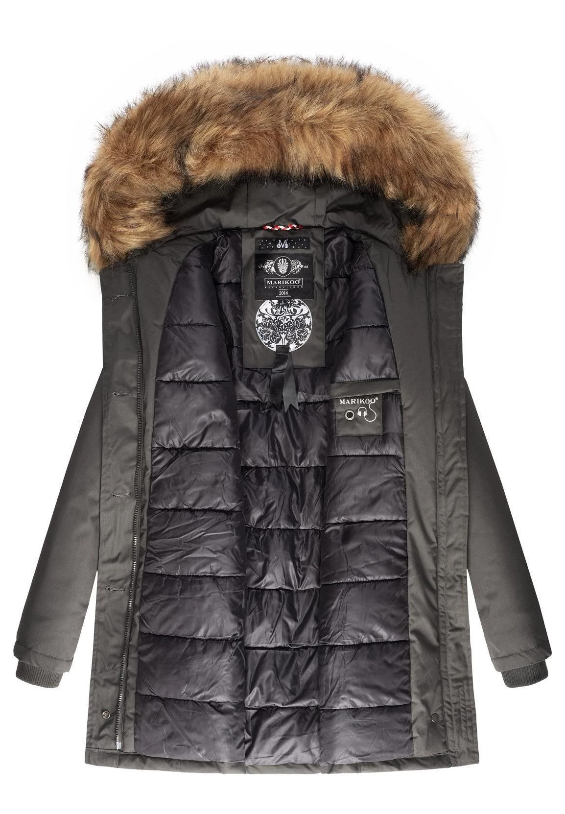 Marikoo KarmaaCappotto InvernaleDark Grey Donna Cappotti M5M21U002-C12 5 Marikoo KarmaaCappotto InvernaleDark Grey Donna Cappotti M5M21U002-C12 - immagine 5