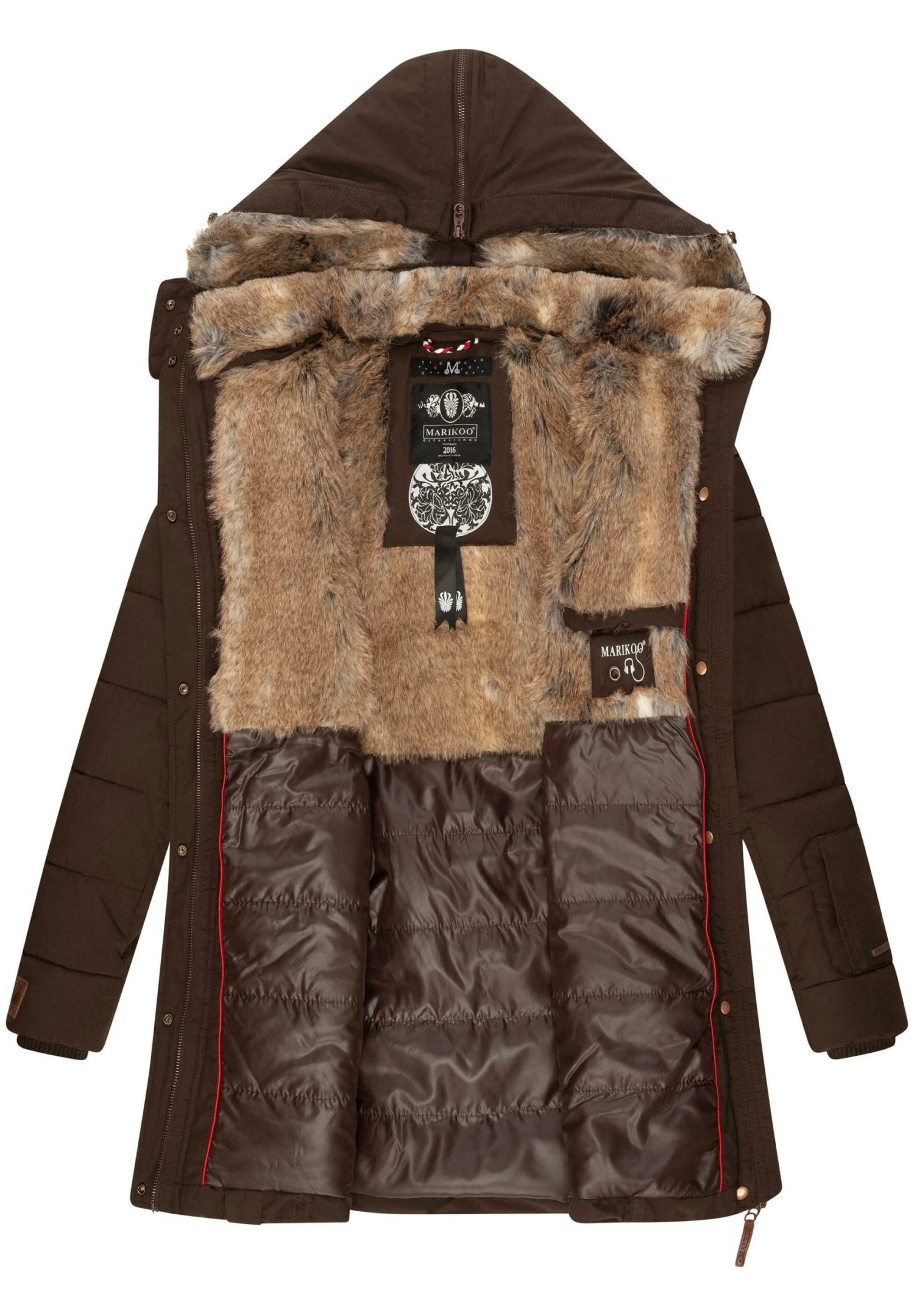 Marikoo LieblingsCappotto InvernaleDark Brown Donna Cappotti M5M21U00F-O11 2 Marikoo LieblingsCappotto InvernaleDark Brown Donna Cappotti M5M21U00F-O11 - immagine 2