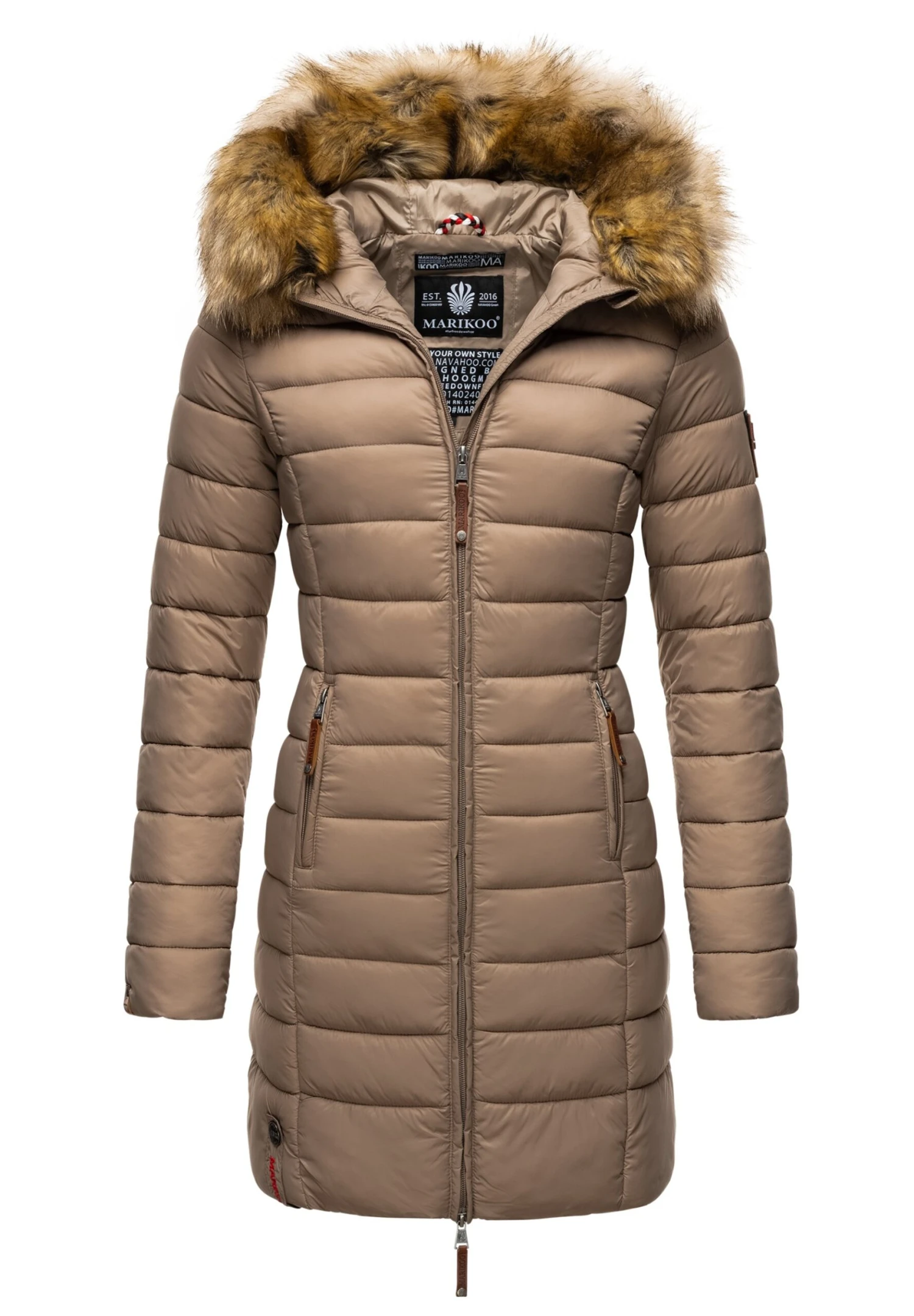 Marikoo SteppCappotto InvernaleTaupe Donna Cappotti M5M21U001-B11 1 Marikoo SteppCappotto InvernaleTaupe Donna Cappotti M5M21U001-B11
