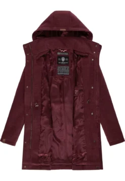 Marikoo Leilaniaa - Cappotto Invernale - Bordeaux Melange -Marikoo 8861a5fbf2a047d7a81fa87e0306eced