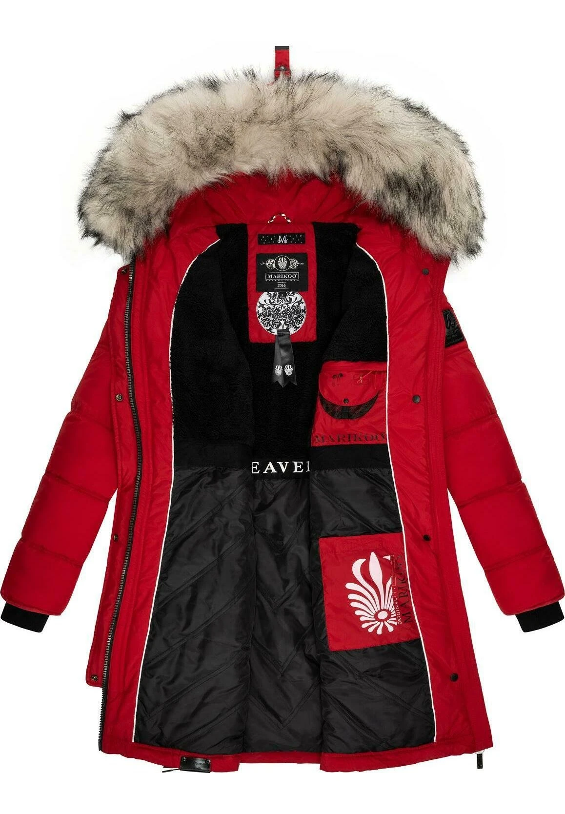 Marikoo Chaskaa - Cappotto Invernale - Light Red 5 Marikoo Chaskaa - Cappotto Invernale - Light Red - immagine 5