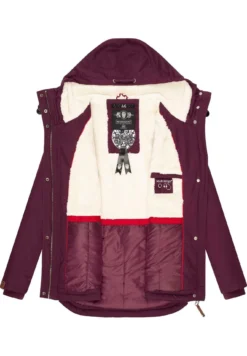 Marikoo BikooCappotto InvernaleDark Red Melange Donna Cappotti M5M21U00J-G12 -Marikoo 93cfdb8a450541a08e3a8111f5ad9630