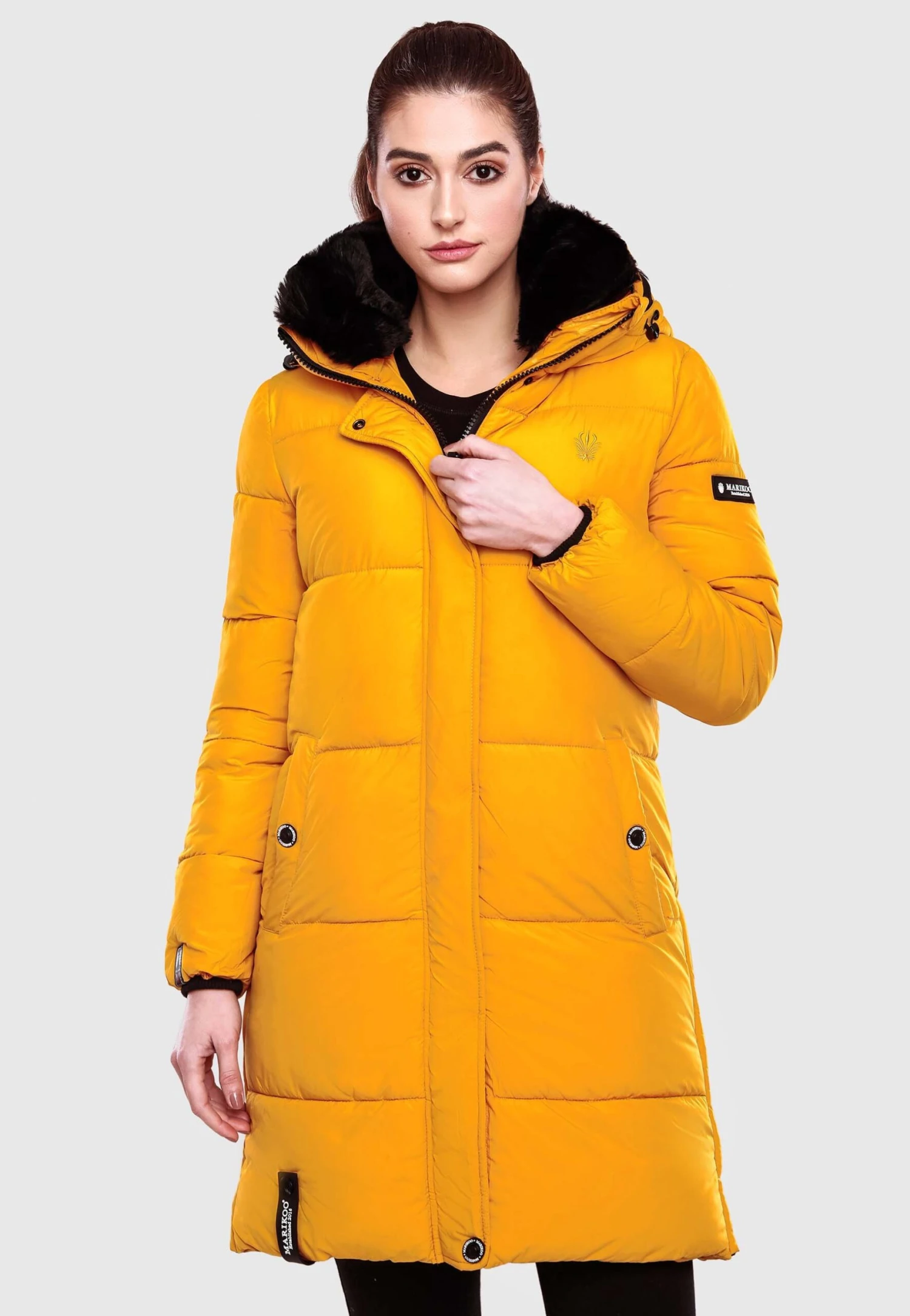 Marikoo StreliziaaCappotto InvernaleDark Yellow Donna Cappotti M5M21U011-E11 1 Marikoo StreliziaaCappotto InvernaleDark Yellow Donna Cappotti M5M21U011-E11