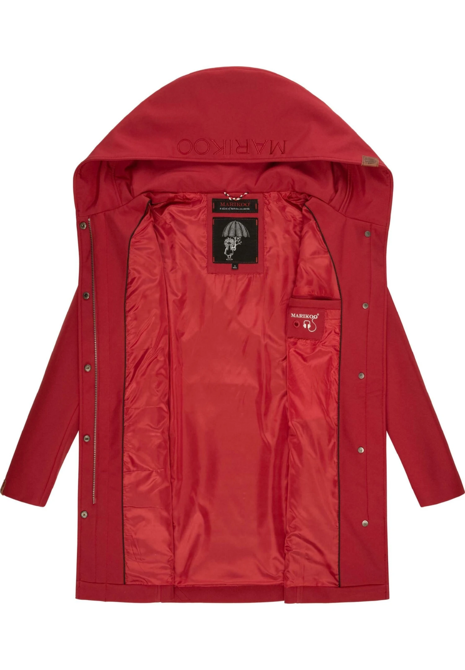 Marikoo Mayleen - Impermeabile - Dark Red 4 Marikoo Mayleen - Impermeabile - Dark Red - immagine 4
