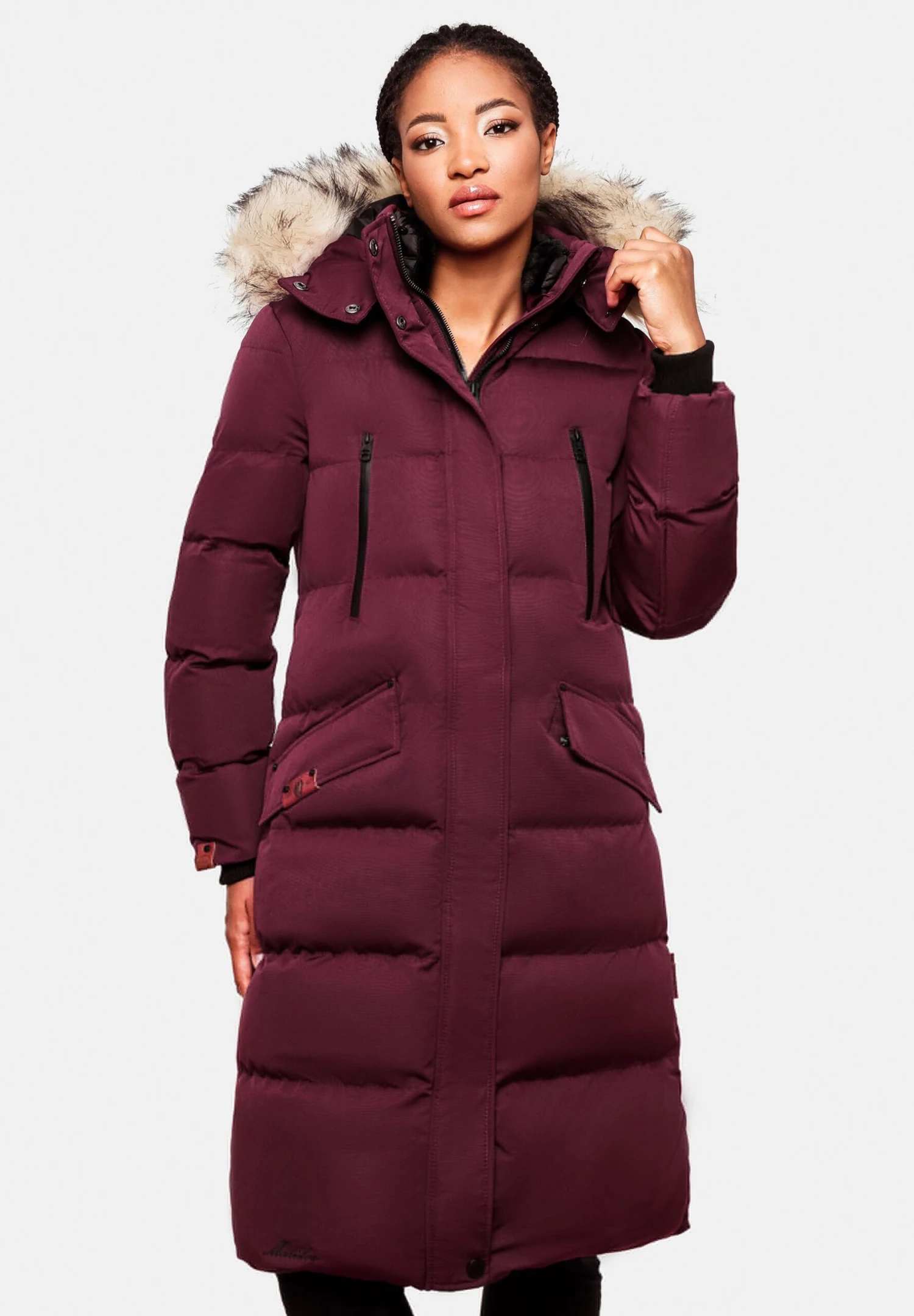 Marikoo Cappotto InvernaleDark Red Melange Donna Cappotti M5M21U017-G11 1 Marikoo Cappotto InvernaleDark Red Melange Donna Cappotti M5M21U017-G11