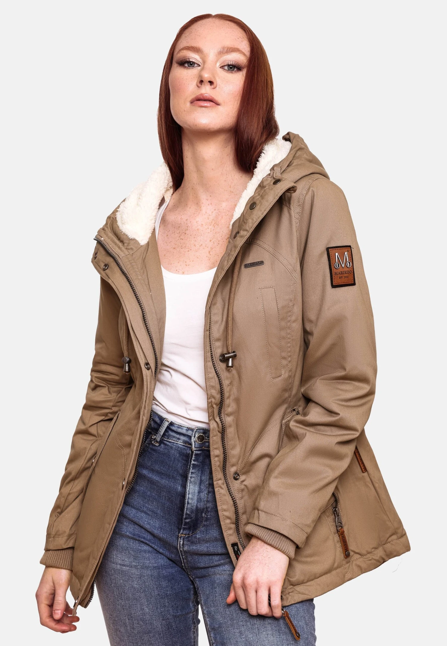 Marikoo BikooCappotto InvernaleTaupe Donna Cappotti M5M21U00J-B11 3 Marikoo BikooCappotto InvernaleTaupe Donna Cappotti M5M21U00J-B11 - immagine 3