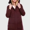 Marikoo StreliziaaCappotto InvernaleDark Red Melange Donna Cappotti M5M21U011-G12