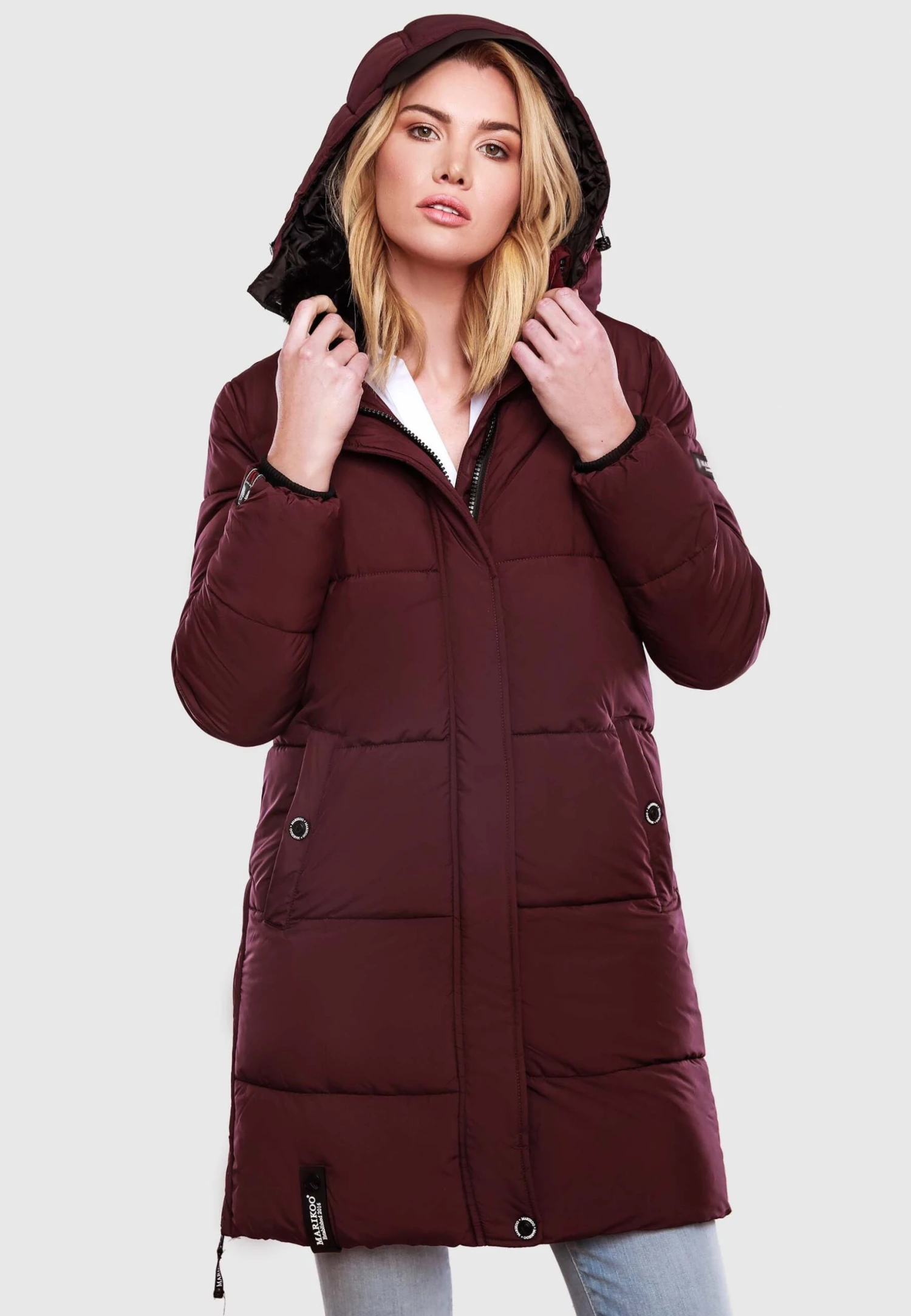 Marikoo StreliziaaCappotto InvernaleDark Red Melange Donna Cappotti M5M21U011-G12 1 Marikoo StreliziaaCappotto InvernaleDark Red Melange Donna Cappotti M5M21U011-G12