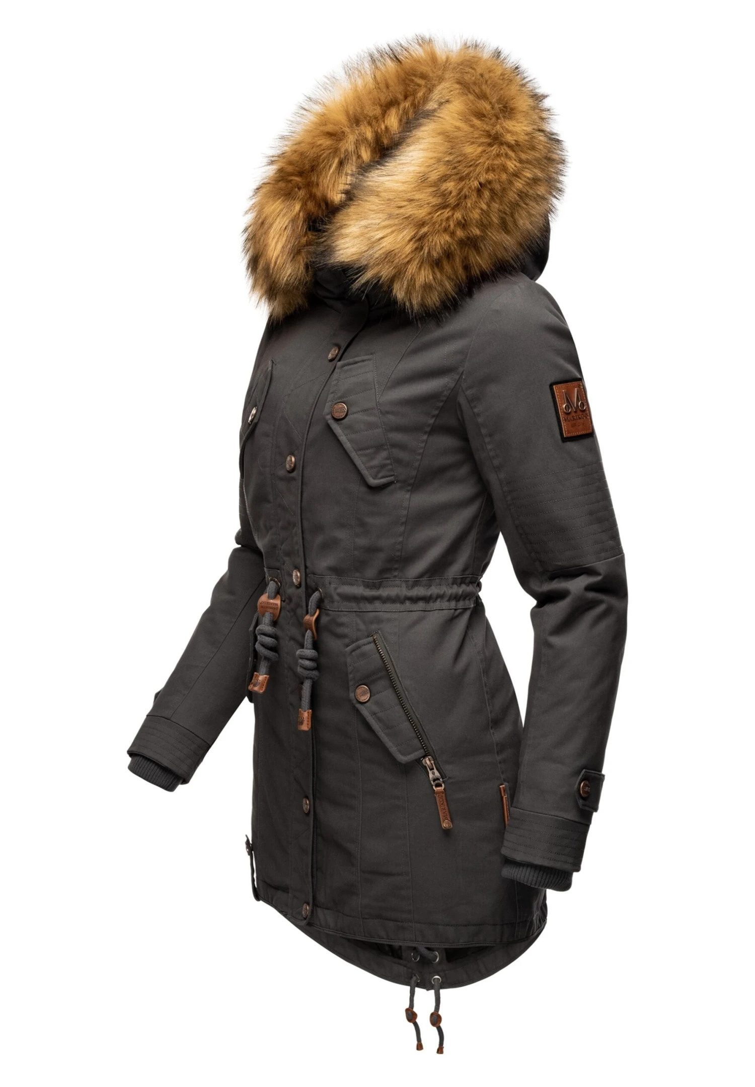 Marikoo Viva Cappotto InvernaleDark Grey Donna Cappotti M5M21U00N-C12 5 Marikoo Viva Cappotto InvernaleDark Grey Donna Cappotti M5M21U00N-C12 - immagine 5