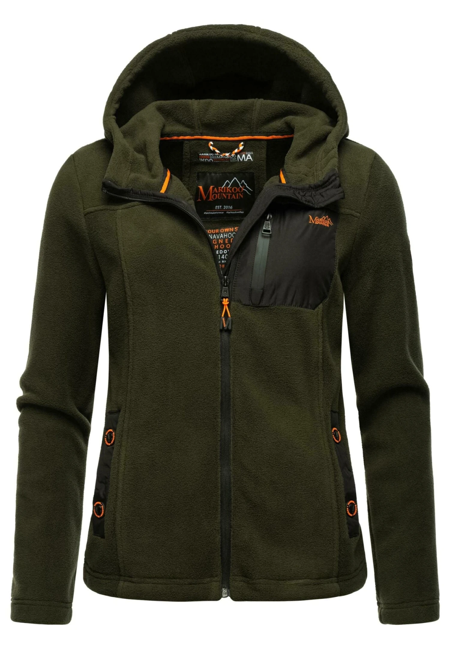 Marikoo Mount Iwaki - Giacca In Pile - Olive 1 Marikoo Mount Iwaki - Giacca In Pile - Olive