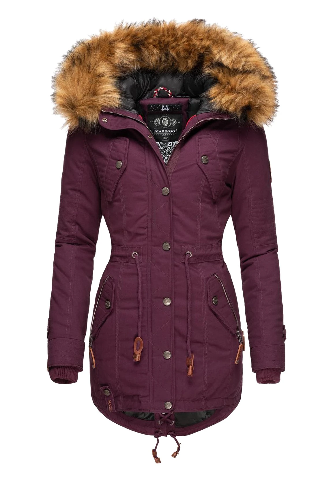 Marikoo Viva Cappotto InvernaleBurgundy Donna Cappotti M5M21U00N-G11 1 Marikoo Viva Cappotto InvernaleBurgundy Donna Cappotti M5M21U00N-G11