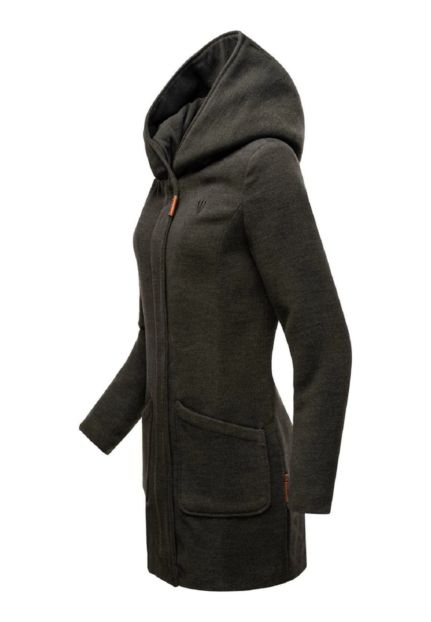 Marikoo Cappotto Corto - Anthracite Meliert 5 Marikoo Cappotto Corto - Anthracite Meliert - immagine 5