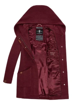 Marikoo Cappotto Corto - Bordeaux Meliert 7 Marikoo Cappotto Corto - Bordeaux Meliert -Marikoo d3e8a24540e2421bbd70f685487e6fb2