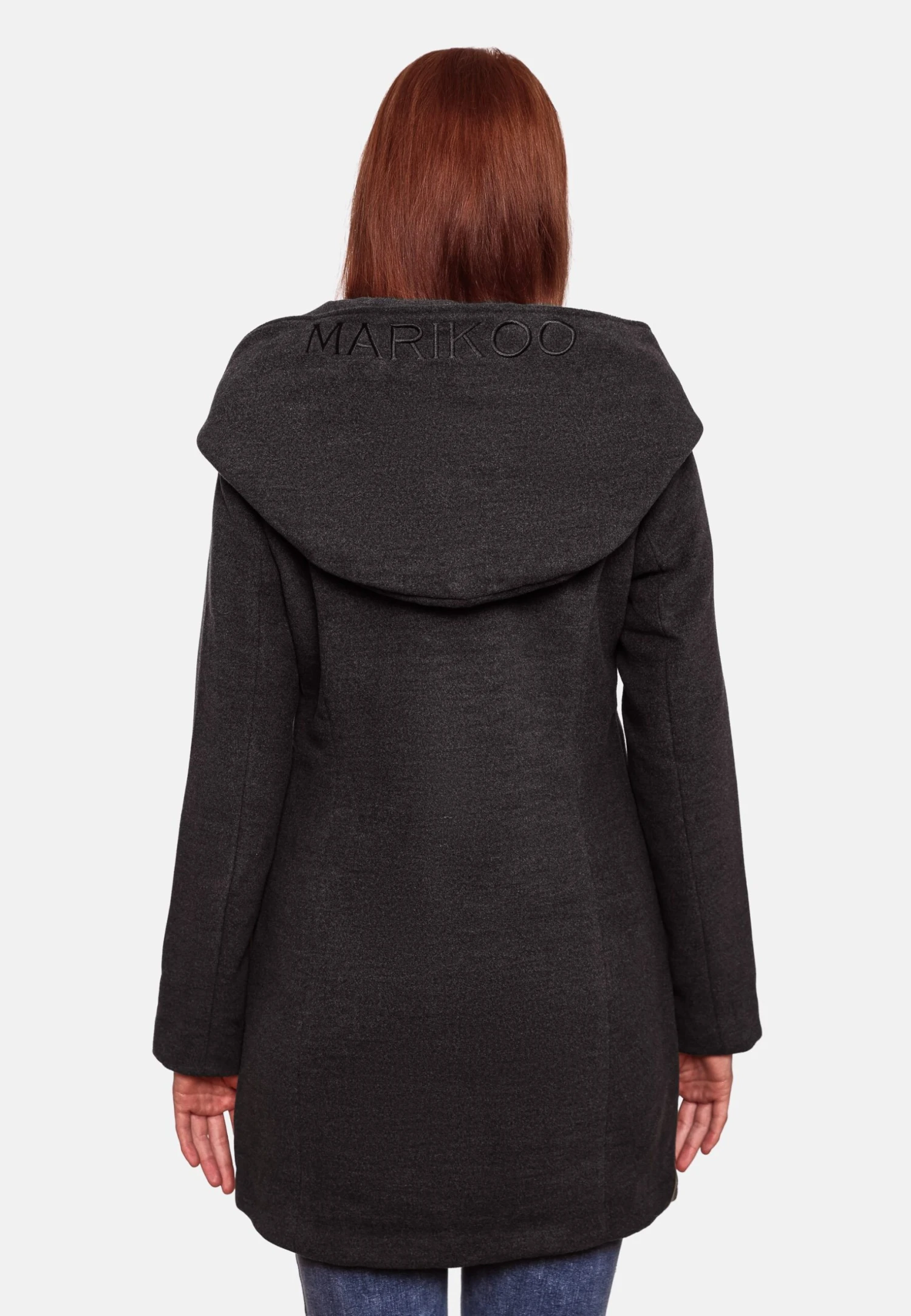 Marikoo Cappotto Corto - Anthracite Meliert 2 Marikoo Cappotto Corto - Anthracite Meliert - immagine 2